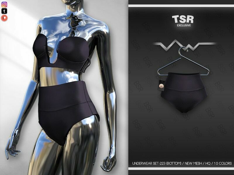 Underwear SET-223 (Bottom) BD702 By Busra-Tr 1 Underwear SET-223 (Bottom) BD702 By Busra-Tr Sims 4 CC