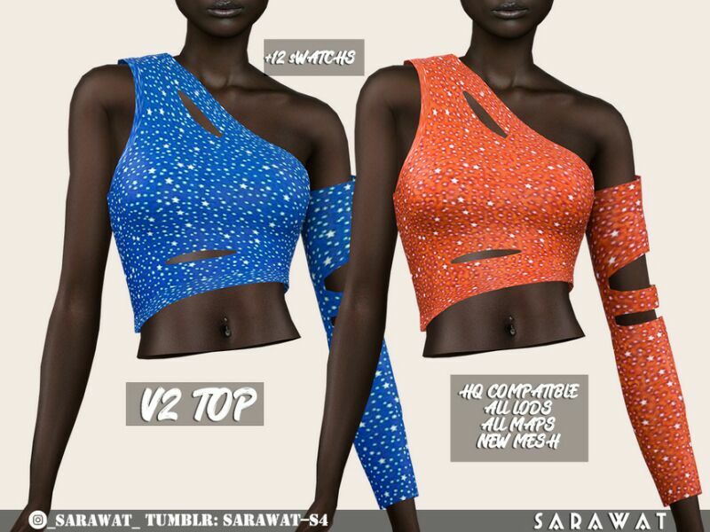 V2 TOP By Sarawat 1 V2 TOP By Sarawat Sims 4 CC