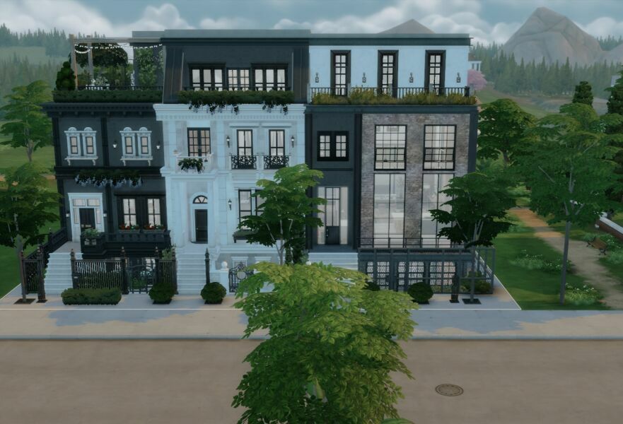 Victoria ST Townhouses 11 sims 4 cc victoria st townhouses 2