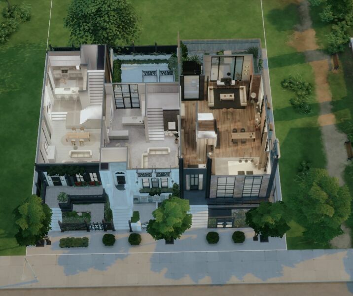 Victoria ST Townhouses 6 sims 4 cc victoria st townhouses 7