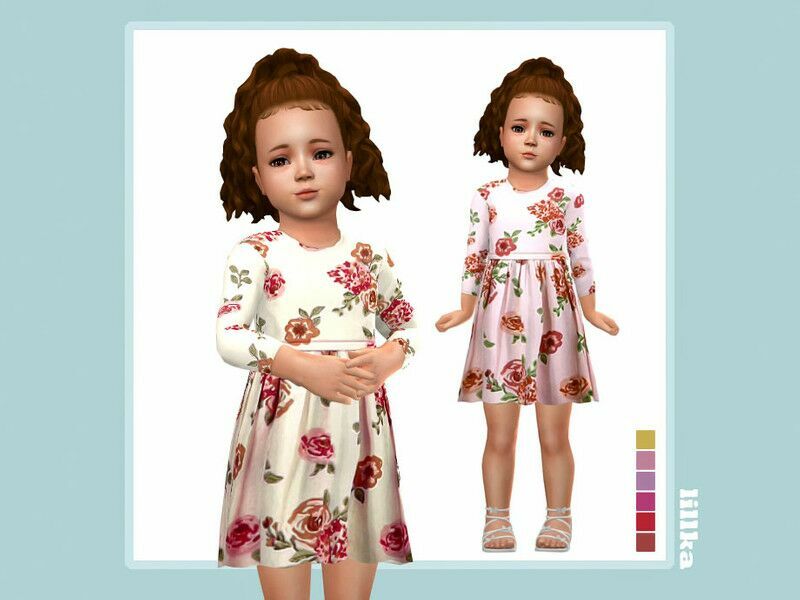 Viona Dress / Toddler 1 Viona Dress / Toddler Sims 4 CC
