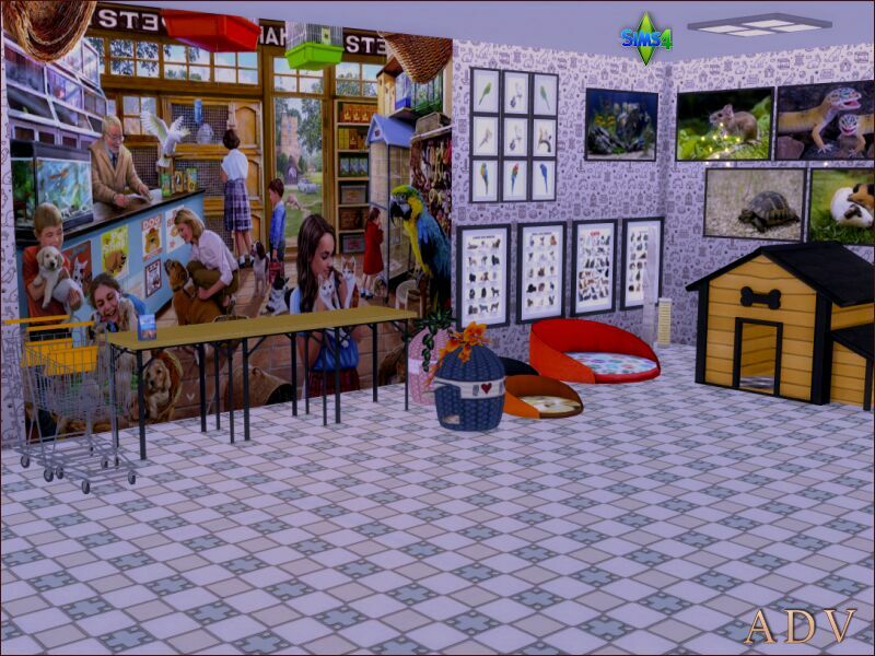 Walls Floors And Paintings For Shops 3 sims 4 cc walls floors and paintings for shops 9