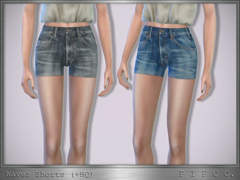 Waves Shorts. By Pipco 1 Waves Shorts. By Pipco Sims 4 CC