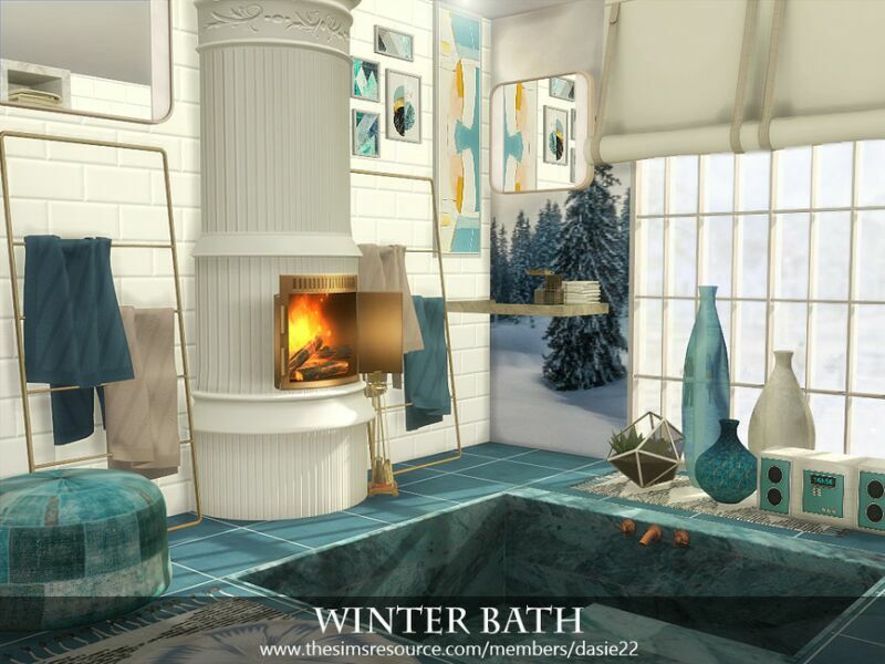 Winter Bath By Dasie2 1 Winter Bath By Dasie2 Sims 4 CC