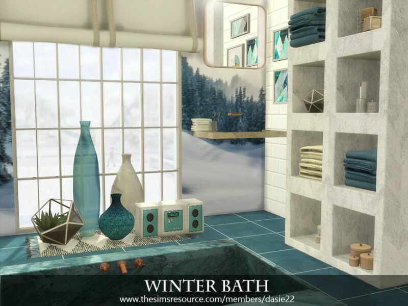Winter Bath By Dasie2 4 sims 4 cc winter bath by dasie2 2