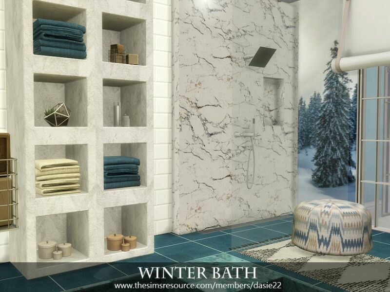 Winter Bath By Dasie2 3 sims 4 cc winter bath by dasie2 4