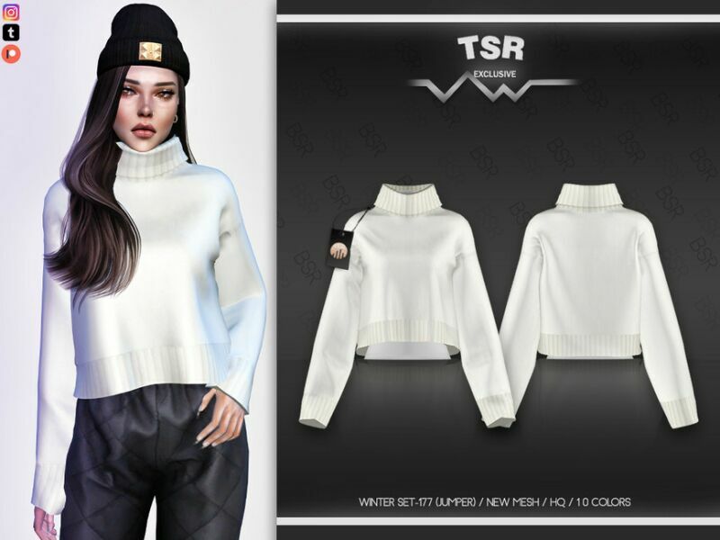 Winter SET-177 (Jumper) BD605 By Busra-Tr 1 Winter SET-177 (Jumper) BD605 By Busra-Tr Sims 4 CC