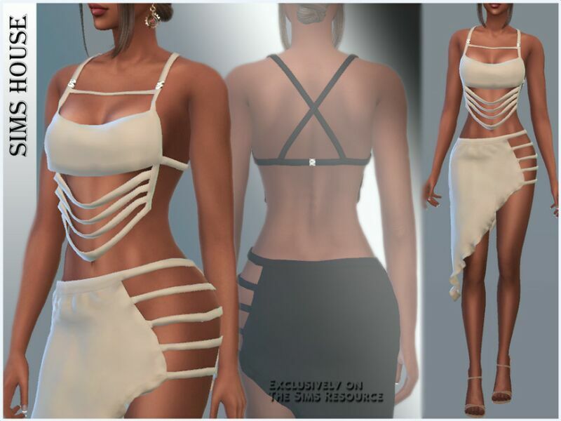 Women’S TOP With Stripes 1 Women’S TOP With Stripes Sims 4 CC
