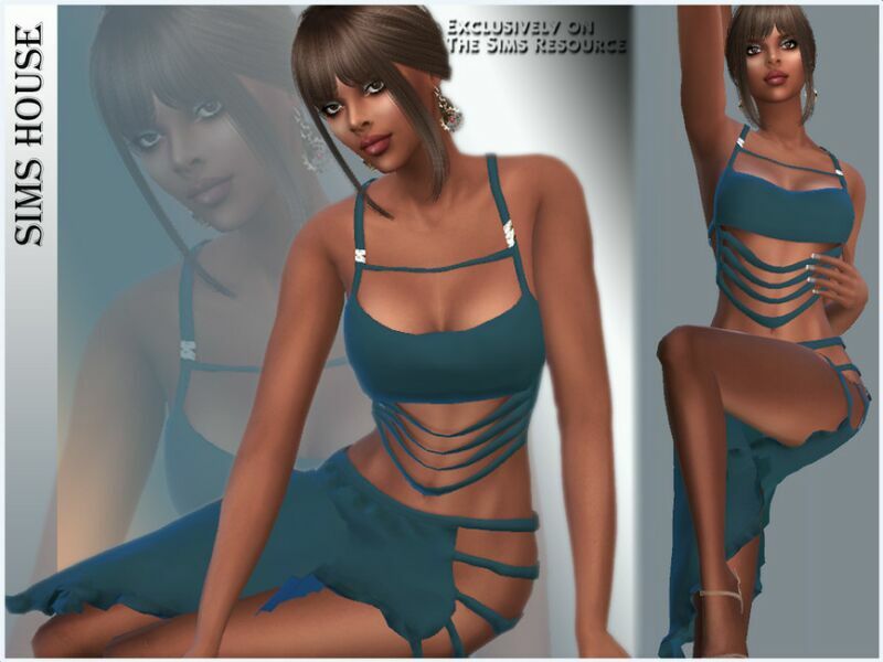 Women’S TOP With Stripes 2 sims 4 cc womens top with stripes 2