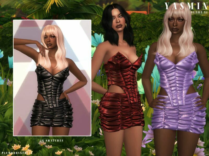 Yasmin | Outfit V1 1 Yasmin | Outfit V1 Sims 4 CC