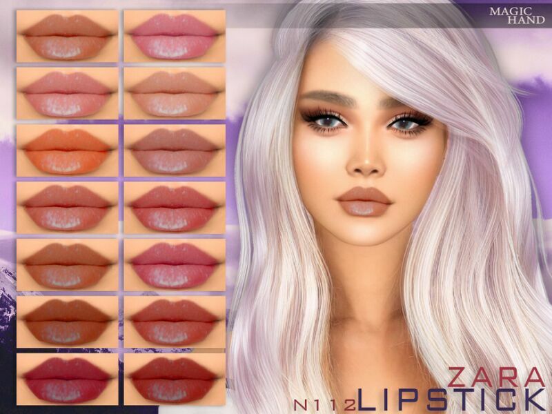 Zara Lipstick N112 By Magichand 1 Zara Lipstick N112 By Magichand Sims 4 CC