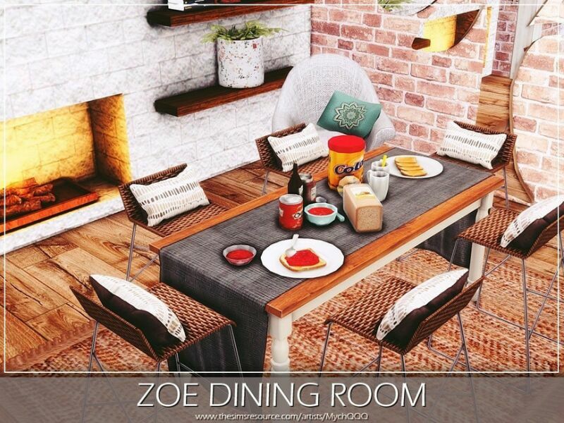 ZOE Dining Room By Mychqqq 4 sims 4 cc zoe dining room by mychqqq 4