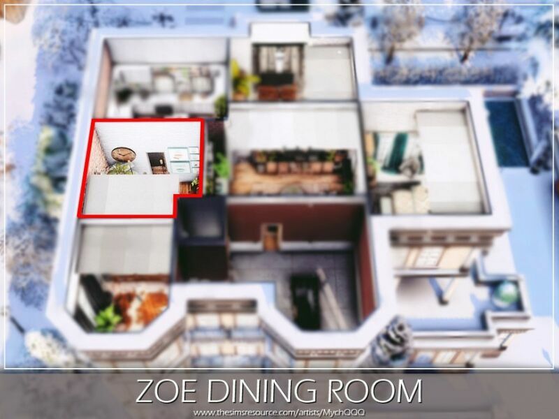 ZOE Dining Room By Mychqqq 3 sims 4 cc zoe dining room by mychqqq 6
