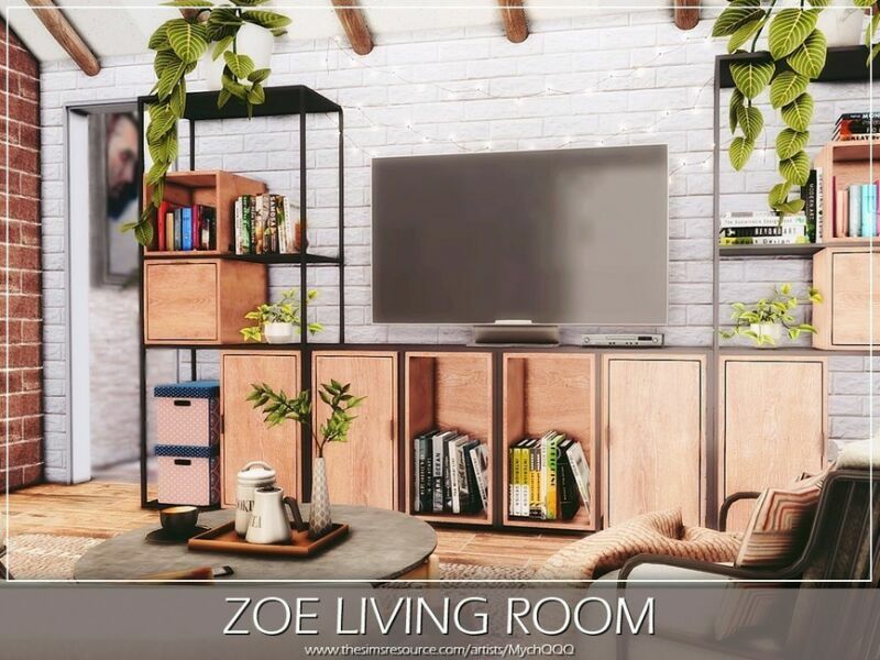 ZOE Living Room By Mychqqq 3 sims 4 cc zoe living room by mychqqq 6