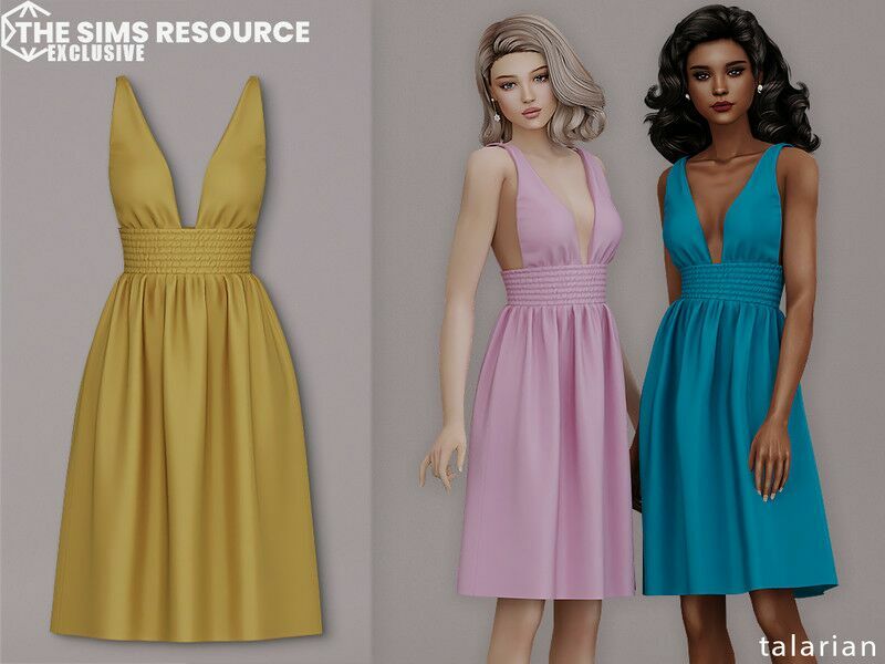 Ariyah Dress By Talarian 1 Ariyah Dress By Talarian Sims 4 CC