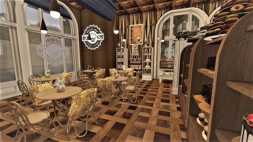 Bakery Shop And Cafe 8 sims 4 cc bakery shop and cafe can now be downloaded from my 4