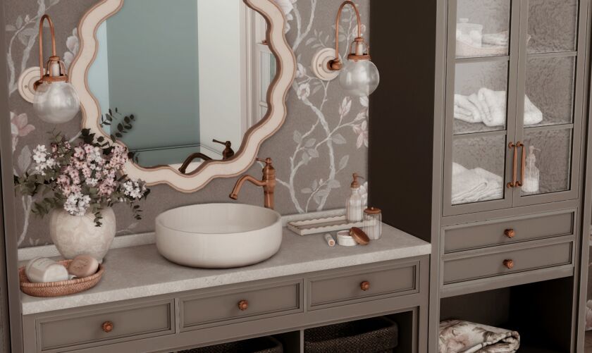 Bayfront Bathroom 1 Bayfront Bathroom Sims 4 CC