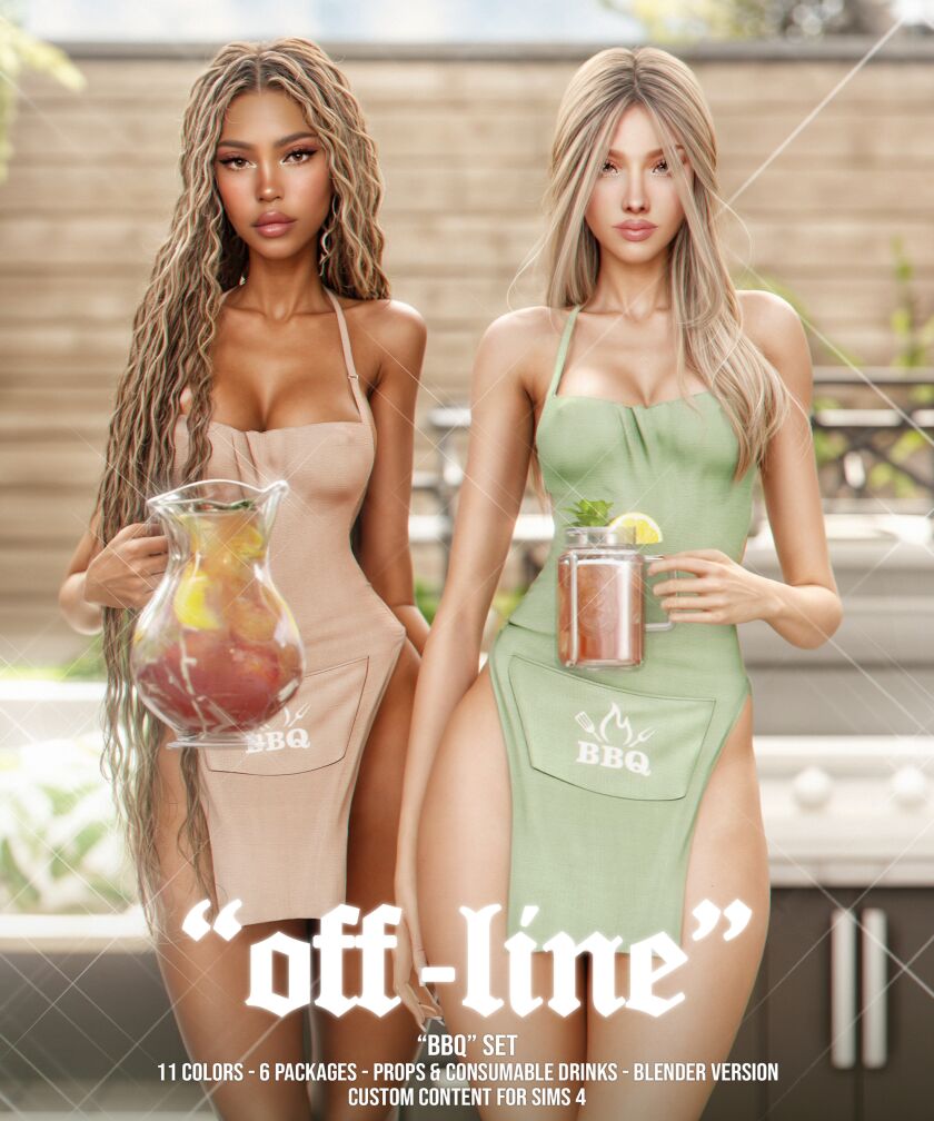 BBQ SET 1 BBQ SET Sims 4 CC