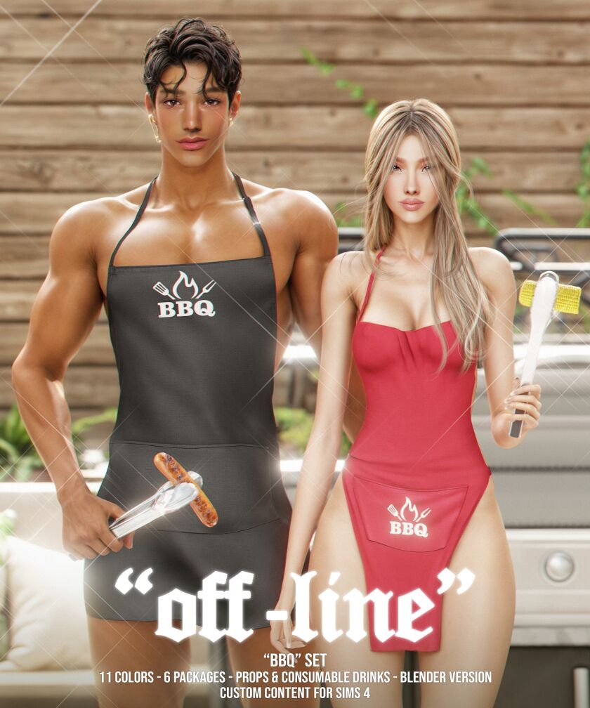 BBQ SET 2 sims 4 cc bbq set 2