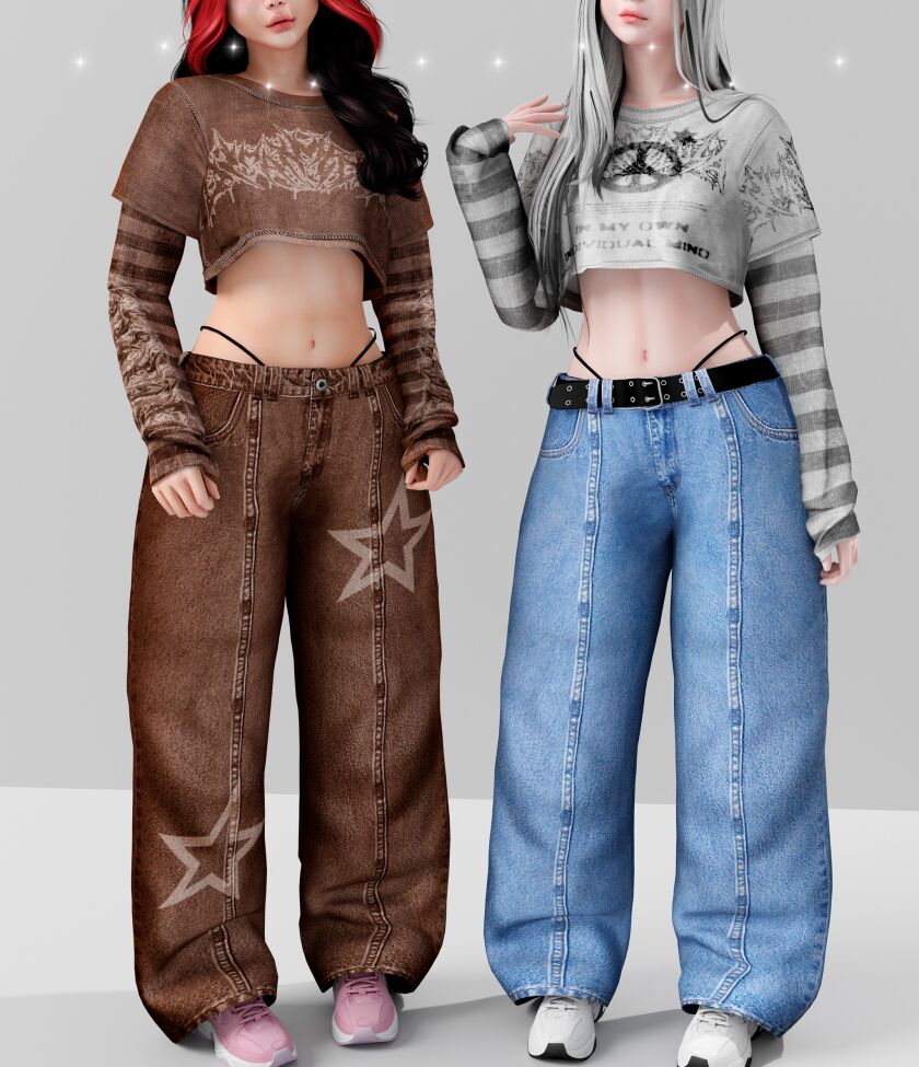 ☆ Casually SET ☆ 1 ☆ Casually SET ☆ Sims 4 CC