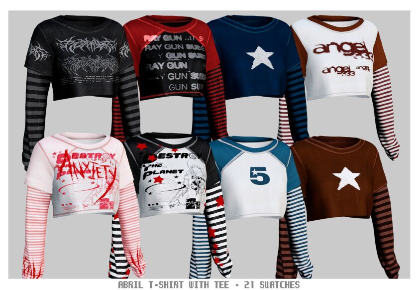 ☆ Casually SET ☆ 2 sims 4 cc casually set new mesh base game all 2