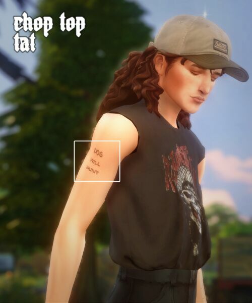 Chop TOP Tat 1 Chop TOP Tat Sims 4 CC