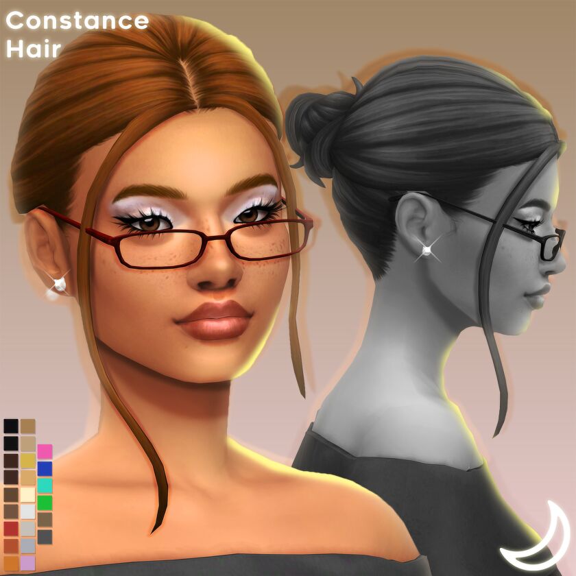 Constance Hair By Imvikai Sims 4 CC