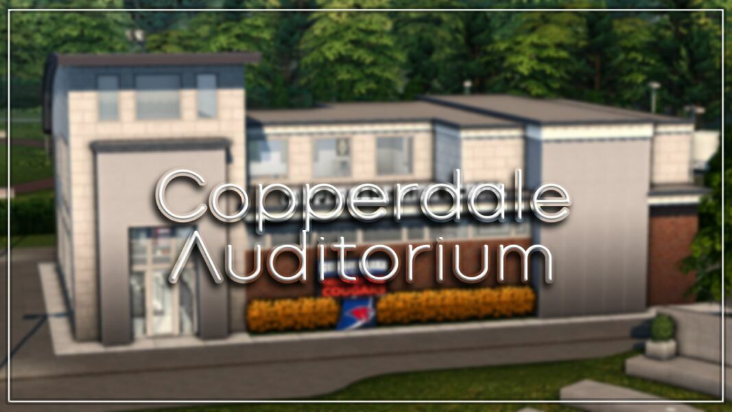 Copperdale Auditorium Revamped | Sims 4 Build 1 Copperdale Auditorium Revamped | Sims 4 Build Sims 4 CC