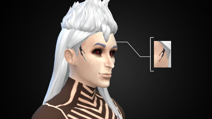 Cyber Monday - Swtor Cyborg Facial Implants. 9 sims 4 cc cyber monday swtor cyborg facial implants 5