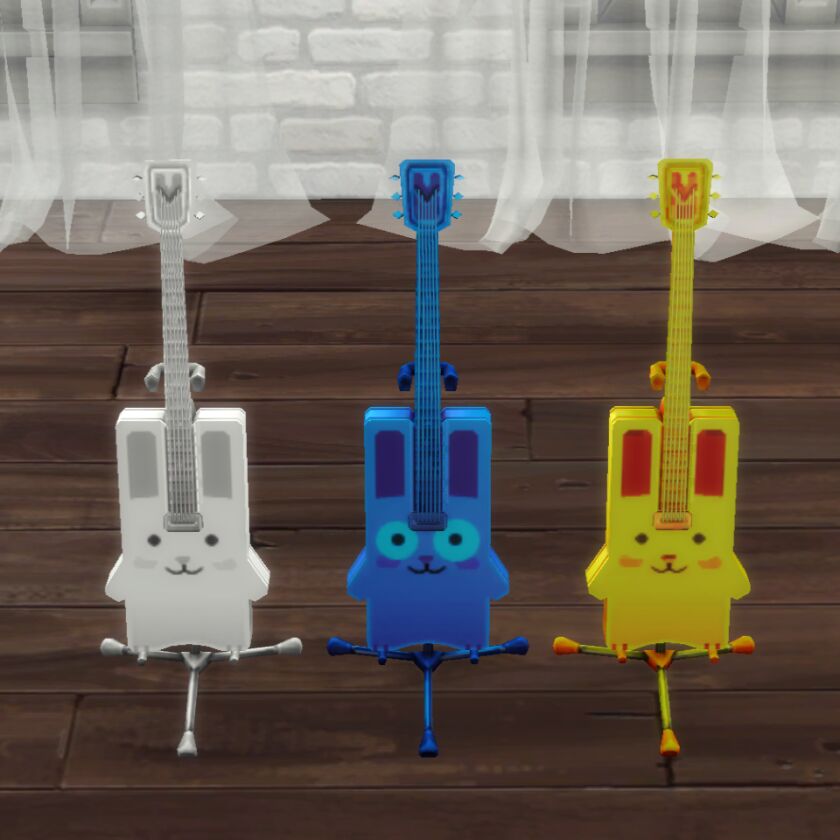 Dovelove420'S Bunny Guitar 1 Dovelove420’S Bunny Guitar Sims 4 CC