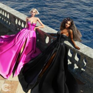Sheryl Lee Ralph High Slit Ballgown With Crystals from SAGA 2024 Sims 4 CC