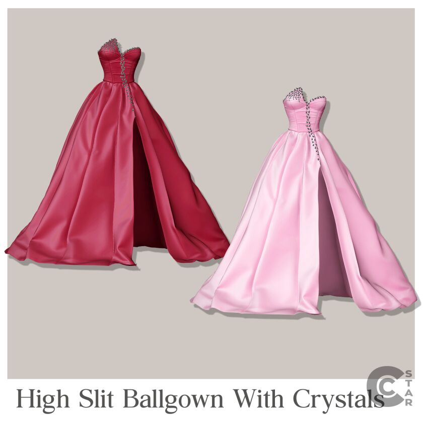 Sheryl Lee Ralph High Slit Ballgown With Crystals from SAGA 2024 5 sims 4 cc download 5