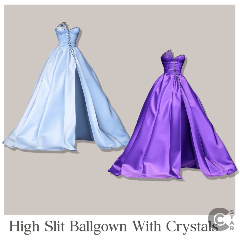 Sheryl Lee Ralph High Slit Ballgown With Crystals from SAGA 2024 6 sims 4 cc download 6