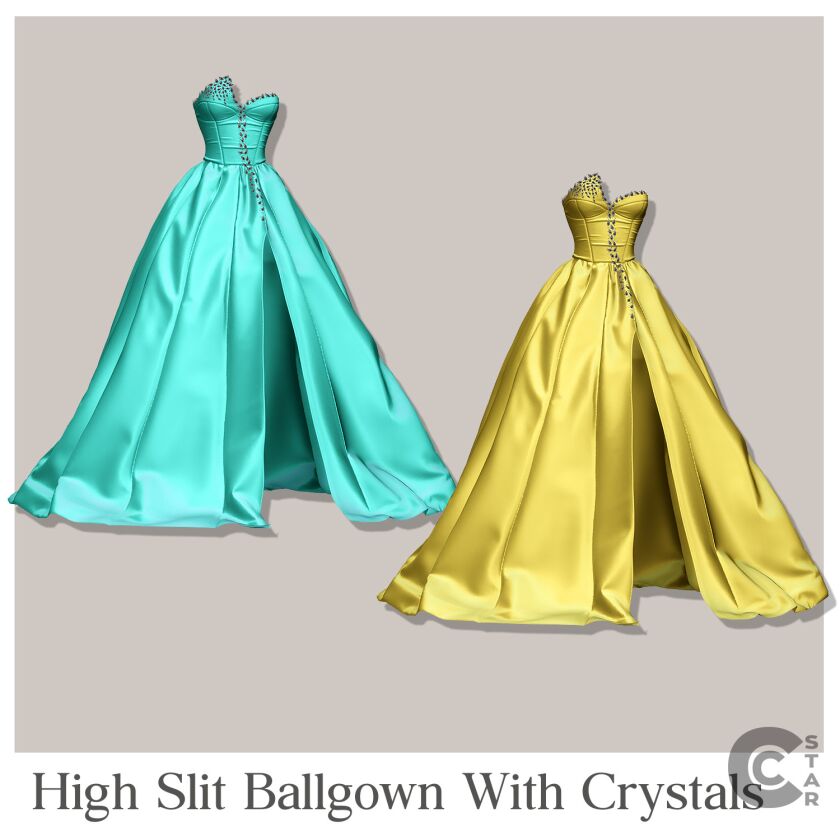 Sheryl Lee Ralph High Slit Ballgown With Crystals from SAGA 2024 3 sims 4 cc download 8
