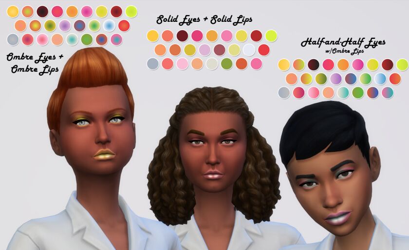 Drink Your Vitamins Lipstick + EYE Shadow 1 Drink Your Vitamins Lipstick + EYE Shadow Sims 4 CC