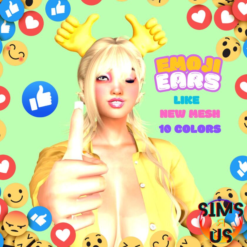 Emoji Ears 4 sims 4 cc emoji ears 10