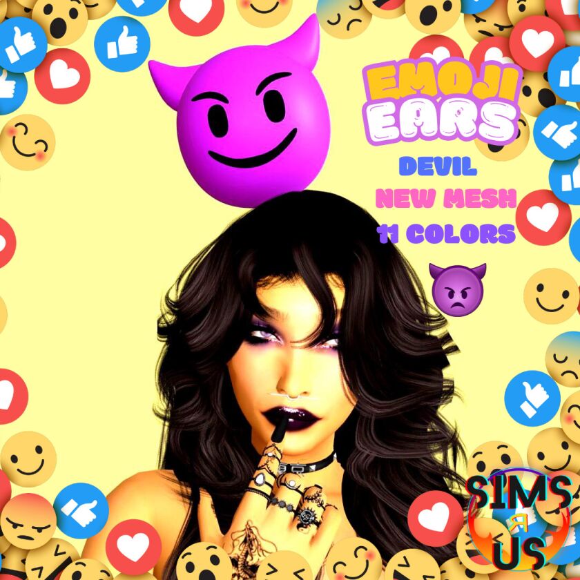 Emoji Ears 10 sims 4 cc emoji ears 2