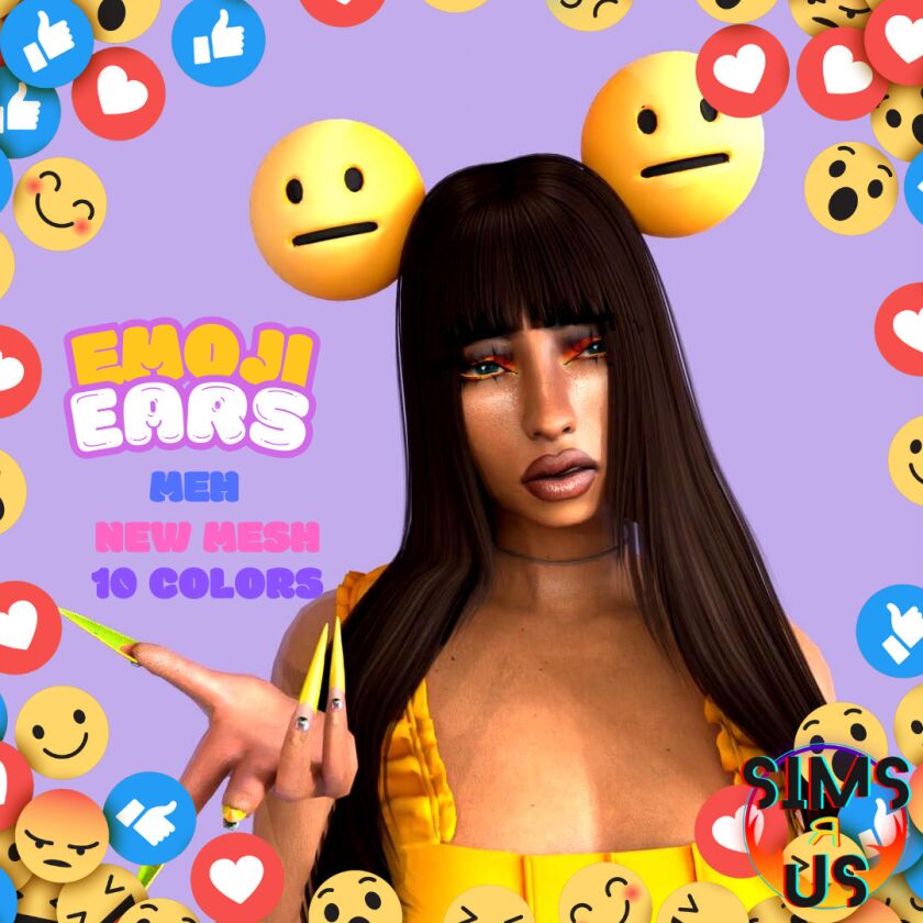 Emoji Ears 9 sims 4 cc emoji ears 5