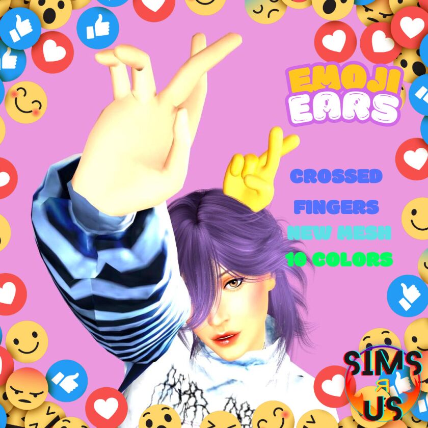 Emoji Ears 7 sims 4 cc emoji ears 6