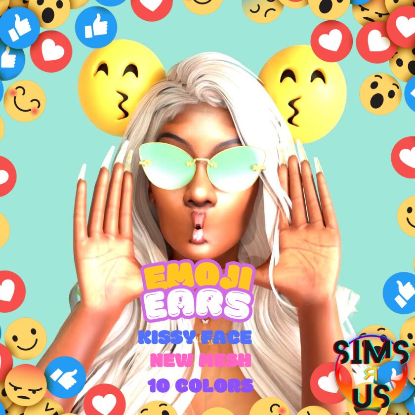 Emoji Ears 5 sims 4 cc emoji ears 7