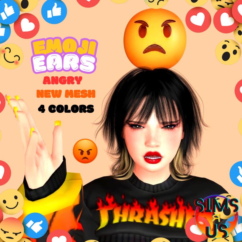 Emoji Ears 3 sims 4 cc emoji ears 9