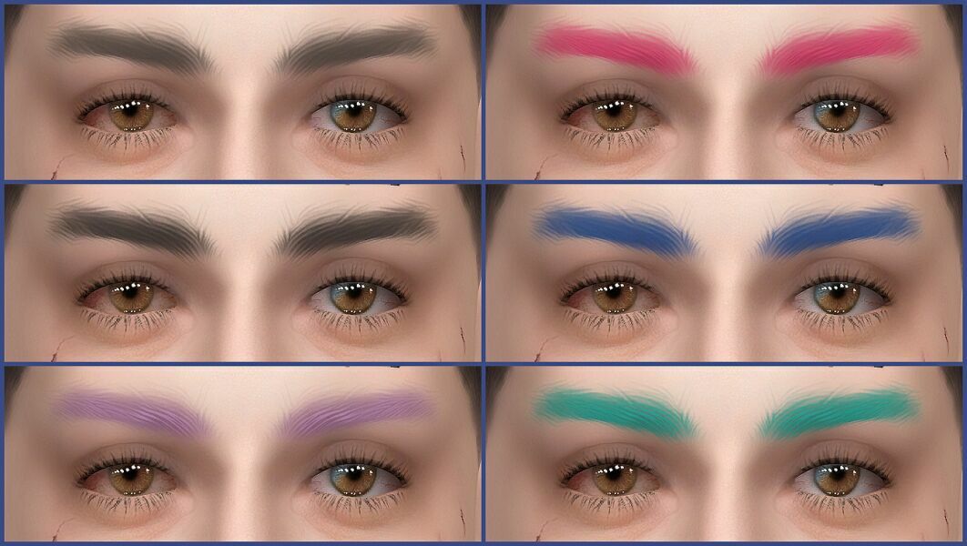 Eyebrows #95 3 sims 4 cc eyebrows 95 6