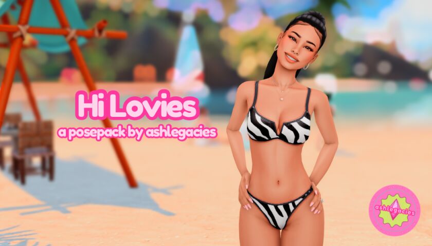 HI Lovie Posepack 1 HI Lovie Posepack Sims 4 CC