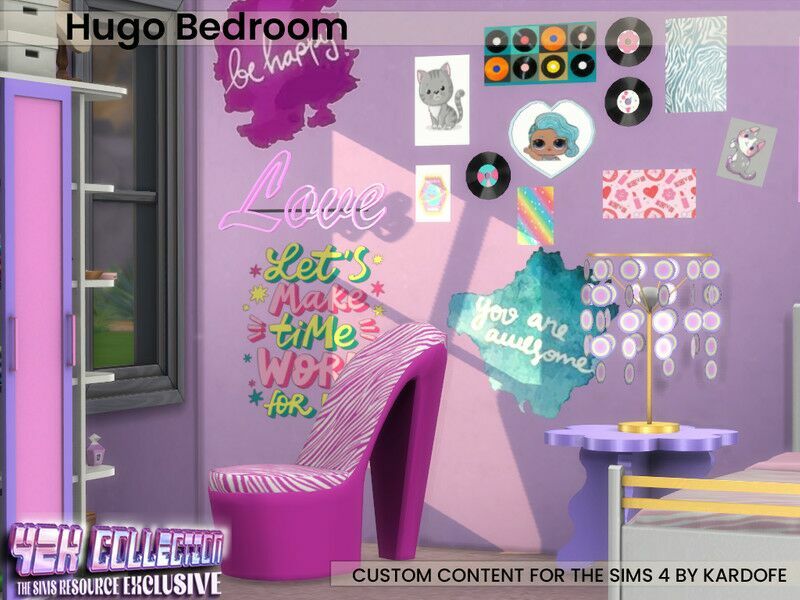 Hugo Bedroom By Kardofe 1 Hugo Bedroom By Kardofe Sims 4 CC