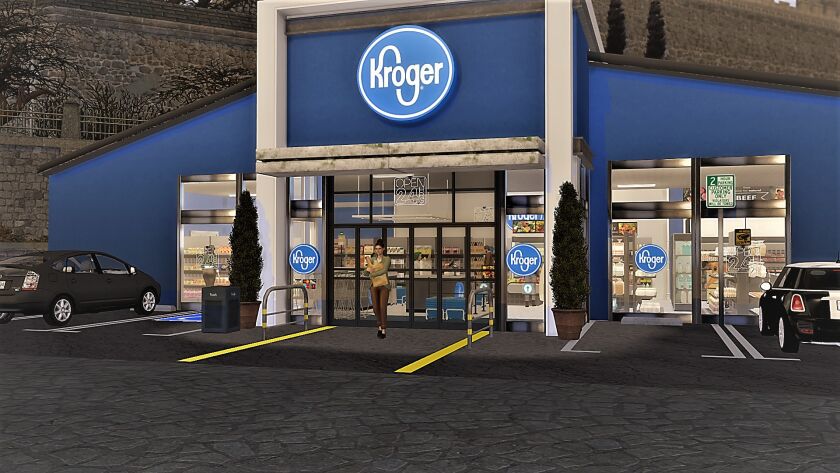 Kroger Store 1 Kroger Store Sims 4 CC