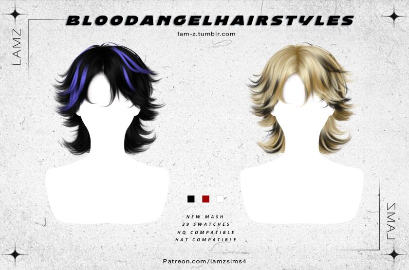 Lamz_Bloodangelhairstyles_001F 3 sims 4 cc lamzbloodangelhairstyles001f 3
