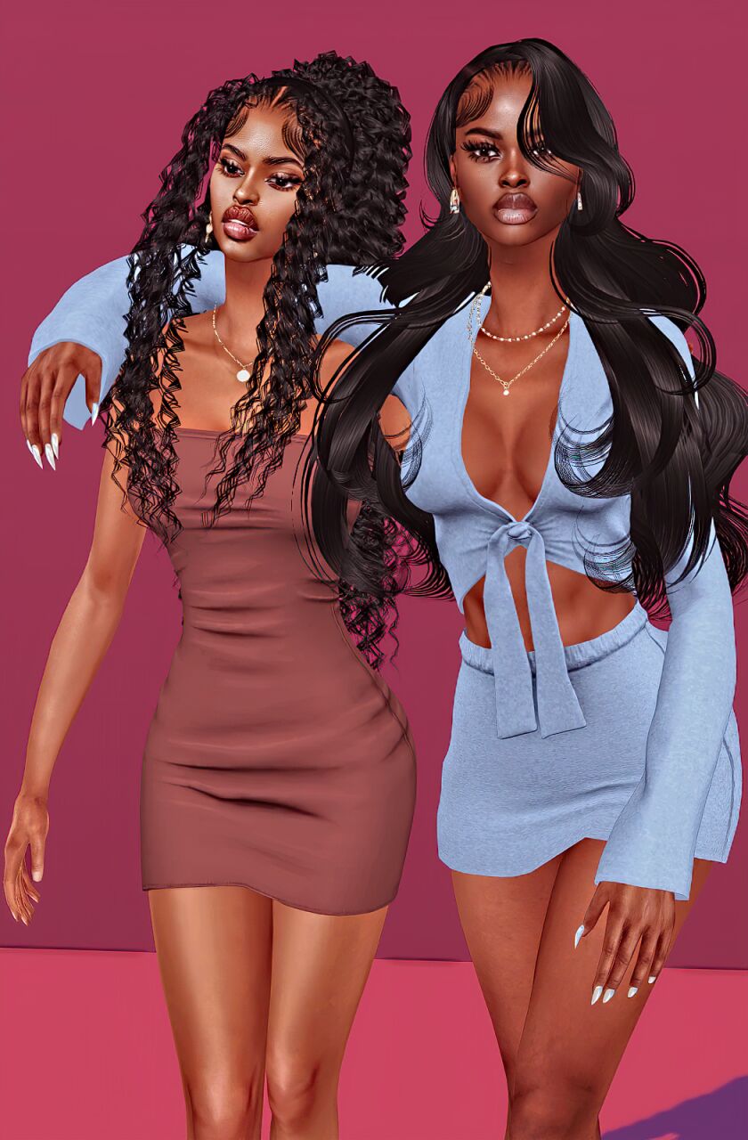 Liyah And Mariah : 2 NEW Sims W/ Custom Skin And Hair 6 sims 4 cc liyah and mariah 2 new sims w custom skin and 4