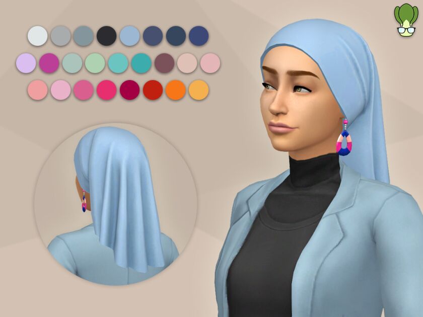 Modest Wear - Hijab #6 1 Modest Wear – Hijab #6 Sims 4 CC