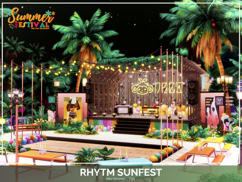 Rhythm & SUN Fest – NO CC 1 Rhythm & SUN Fest – NO CC Sims 4 CC