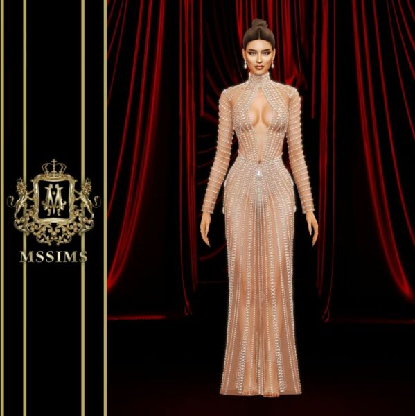 Riches Gown 7 sims 4 cc riches gown 2
